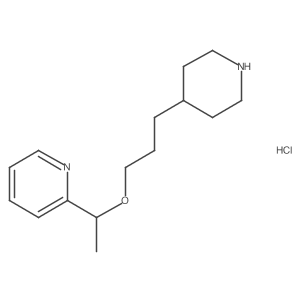 2-(1-(3-(Piperidin-4-yl)propoxy)ethyl)pyridine hydrochloride Structure