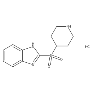 2-(piperidin-4-ylsulfonyl)-1H-benzo[d]imidazole hydrochloride Structure