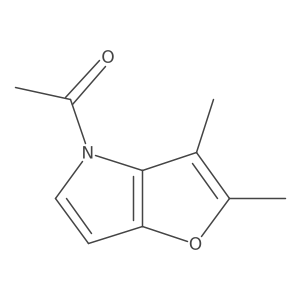 2,3-Dimethyl-4-acetylfuro[3,2-b]pyrrole Structure