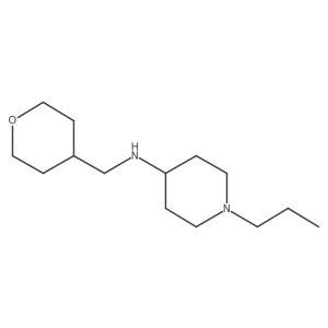 N-[(oxan-4-yl)methyl]-1-propylpiperidin-4-amine结构式