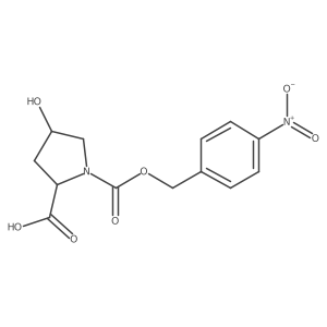 (2S,4R)-1-(4-Nitrobenzyloxycarbonyl)-4-hydroxyproline结构式