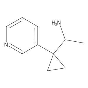 1-[1-(Pyridin-3-yl)cyclopropyl]ethan-1-amine Structure