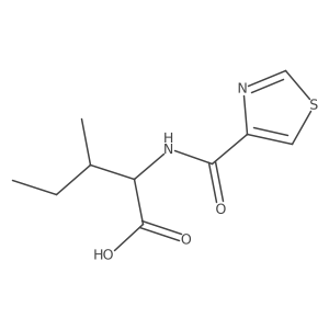 L-Isoleucine, N-(4-thiazolylcarbonyl)- Structure