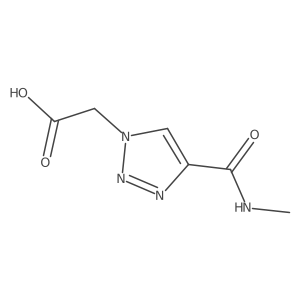 2-[4-(methylcarbamoyl)-1H-1,2,3-triazol-1-yl]acetic acid Structure