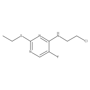 N-(2-Chloroethyl)-2-(ethylthio)-5-fluoro-4-pyrimidinamine结构式