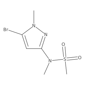 N-(5-Bromo-1-methyl-1H-pyrazol-3-yl)-N-methylmethanesulfonamide Structure