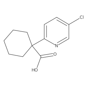 1-(5-Chloropyridin-2-yl)cyclohexane-1-carboxylic acid结构式