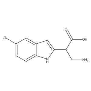 3-amino-2-(5-chloro-1H-indol-2-yl)propanoic acid Structure