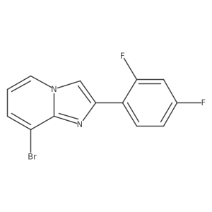 8-Bromo-2-(2,4-difluorophenyl)imidazo[1,2-a]pyridine Structure