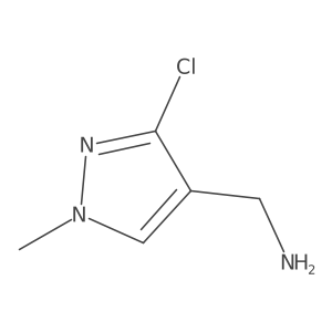 (3-Chloro-1-methyl-1H-pyrazol-4-yl)methanamine结构式