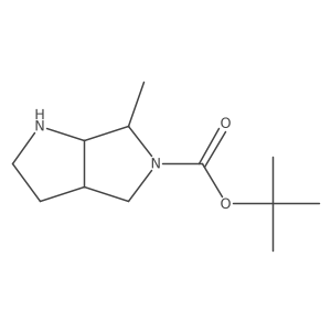 tert-Butyl (6S)-6-methylhexahydropyrrolo[3,4-b]pyrrole-5(1H)-carboxylate结构式