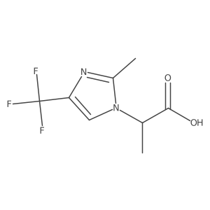 2-[2-Methyl-4-(trifluoromethyl)imidazol-1-yl]propanoic acid Structure