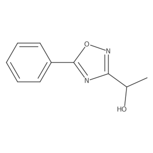1-(5-Phenyl-1,2,4-oxadiazol-3-yl)ethan-1-ol结构式