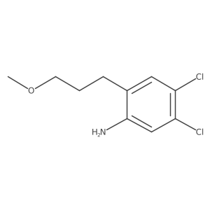 4,5-Dichloro-2-(3-methoxypropyl)aniline结构式
