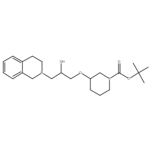 tert-butyl 3-(3-(3,4-dihydroisoquinolin-2(1H)-yl)-2-hydroxypropoxy)piperidine-1-carboxylate Structure