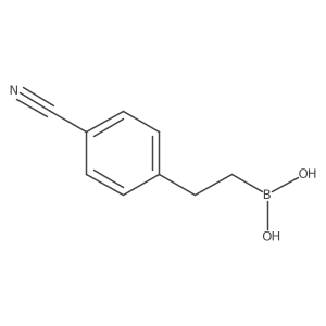 (4-Cyanophenethyl)boronic acid Structure