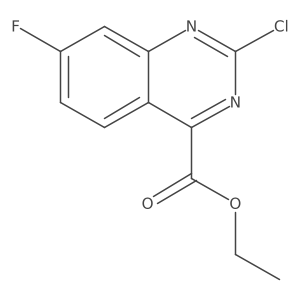 Ethyl 2-chloro-7-fluoroquinazoline-4-carboxylate Structure