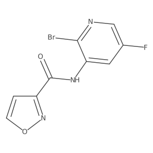 N-(2-bromo-5-fluoro-3-pyridinyl)-3-isoxazolecarboxamide Structure
