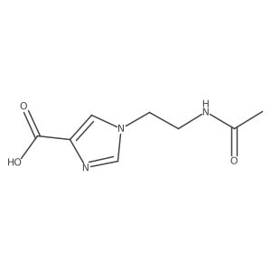 1-(2-acetamidoethyl)-1H-imidazole-4-carboxylic acid Structure