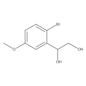 1-(2-Bromo-5-methoxyphenyl)ethane-1,2-diol结构式