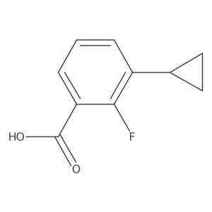 3-Cyclopropyl-2-fluorobenzoic acid结构式