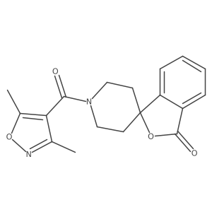 1'-(3,5-dimethylisoxazole-4-carbonyl)-3H-spiro[isobenzofuran-1,4'-piperidin]-3-one结构式