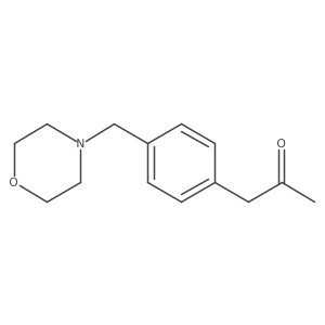 1-{4-[(Morpholin-4-yl)methyl]phenyl}propan-2-one Structure