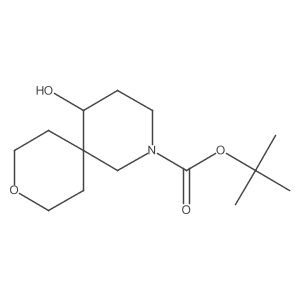 Tert-butyl 5-hydroxy-9-oxa-2-azaspiro[5.5]undecane-2-carboxylate Structure