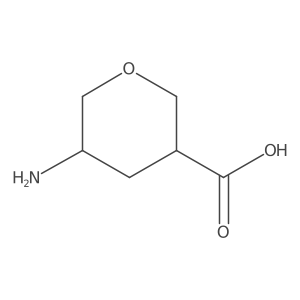5-Aminotetrahydro-2H-pyran-3-carboxylic acid Structure