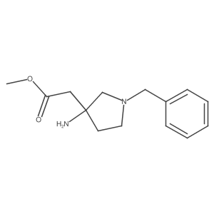 Methyl 2-(3-amino-1-benzylpyrrolidin-3-yl)acetate Structure