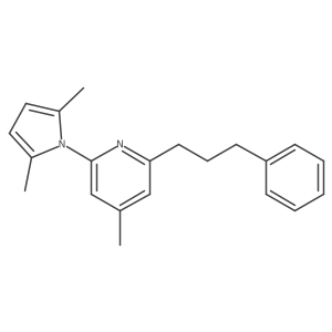4-Methyl-2-(2,5-dimethylpyrrol-1-yl)-6-(3-phenylpropyl)pyridine Structure
