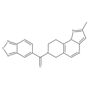 benzo[c][1,2,5]thiadiazol-5-yl(2-methyl-8,9-dihydropyrazolo[1,5-a]pyrido[3,4-e]pyrimidin-7(6H)-yl)methanone结构式