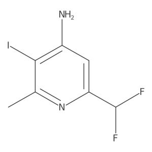 6-(Difluoromethyl)-3-iodo-2-methylpyridin-4-amine Structure