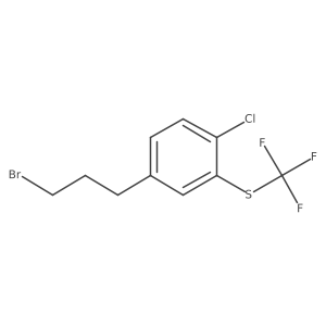 1-(3-Bromopropyl)-4-chloro-3-(trifluoromethylthio)benzene Structure