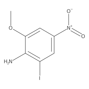 2-Iodo-6-methoxy-4-nitroaniline结构式