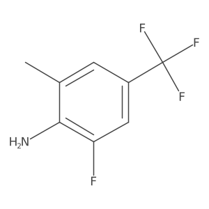 2-Fluoro-6-methyl-4-(trifluoromethyl)aniline结构式
