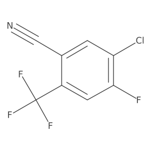 5-Chloro-4-fluoro-2-(trifluoromethyl)benzonitrile Structure
