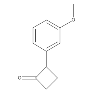 2-(3-Methoxyphenyl)cyclobutan-1-one Structure