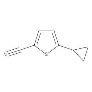 5-(Cyclopropyl)thiophene-2-carbonitrile Structure