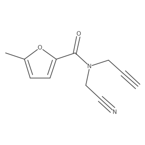 N-(Cyanomethyl)-5-methyl-N-prop-2-ynylfuran-2-carboxamide Structure