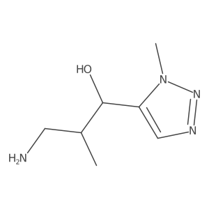 3-Amino-2-methyl-1-(1-methyl-1H-1,2,3-triazol-5-yl)propan-1-ol Structure