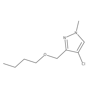 3-(butoxymethyl)-4-chloro-1-methyl-1H-pyrazole Structure