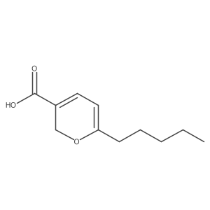 6-pentyl-2H-pyran-3-carboxylic acid Structure