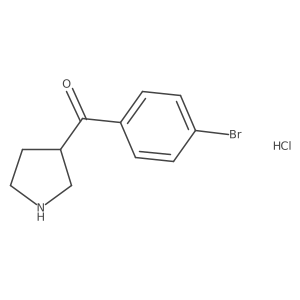 (4-Bromophenyl)(pyrrolidin-3-yl)methanone hydrochloride Structure