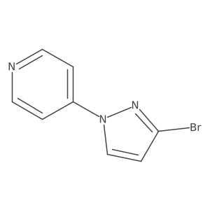 4-(3-bromo-1H-pyrazol-1-yl)pyridine Structure