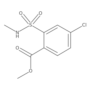 Methyl 4-chloro-2-(methylsulfamoyl)benzoate Structure
