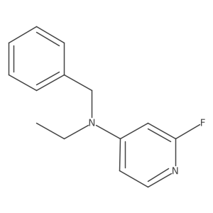 N-benzyl-N-ethyl-2-fluoropyridin-4-amine Structure