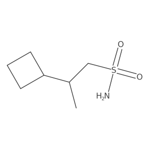 2-Cyclobutylpropane-1-sulfonamide结构式