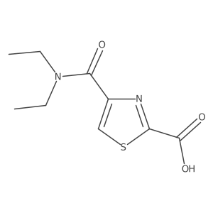 4-(Diethylcarbamoyl)thiazole-2-carboxylic acid Structure