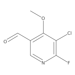 5-Chloro-6-fluoro-4-methoxynicotinaldehyde结构式